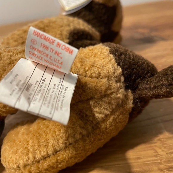 Ty Beanie Babies Tuffy Dog Brown 1996 – New Tag Protector VINTAGE - Picture 3 of 10